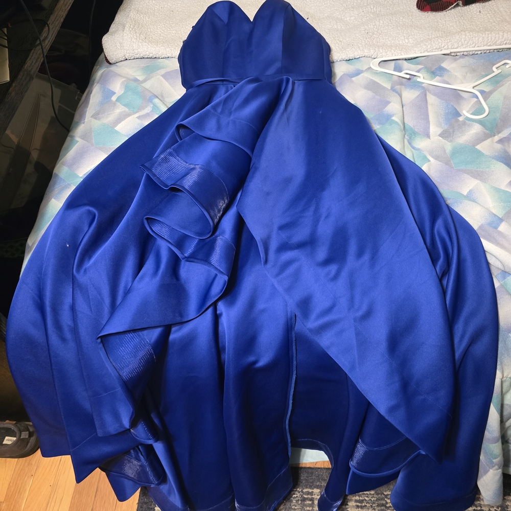 Terani Couture Royal Blue Prom Dress
